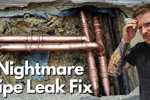 Fixing a Leak Under a Concrete Floor The Easy Way | Emergency Plumbing Guide