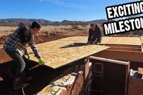 Covering Our Earthbag Root Cellar