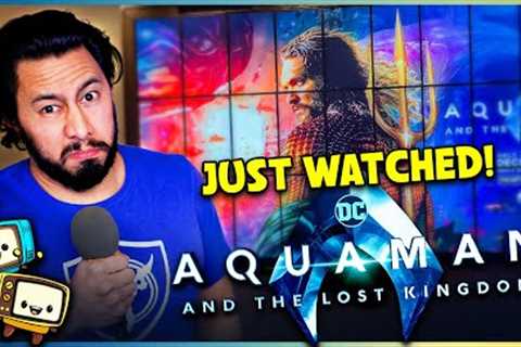 JUST WATCHED AQUAMAN AND THE LOST KINGDOM! | Non-Spoiler Movie Review | DCEU | Jason Momoa