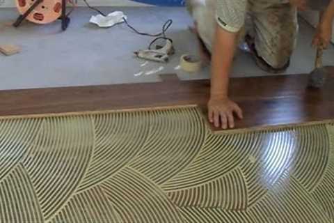 How to Install Prefinished Hardwood Floor: Glue Down Technique DIY Mryoucandoityourself