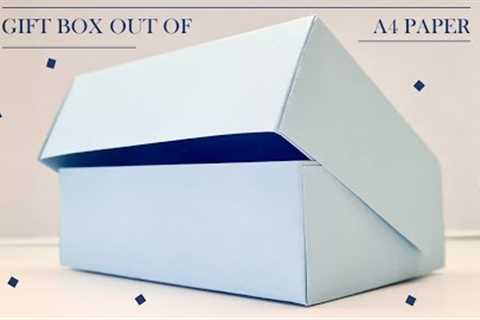 How To Make a Gift Box Out of A4 Paper In 2 Minutes