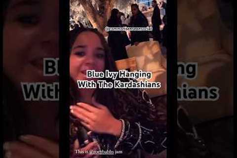 BlueIvy Caught In The Background @ The Kardashians Christmas Party! #kimkardashian #blueivy #beyonce