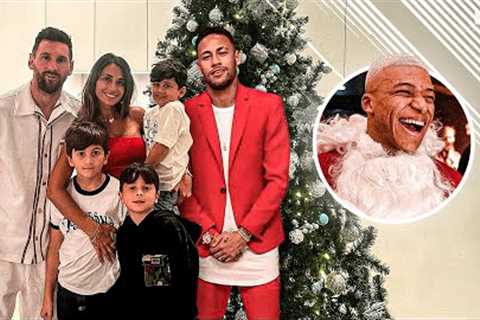Messi, Neymar and Mbappé Celebrating CHRISTMAS 🎅