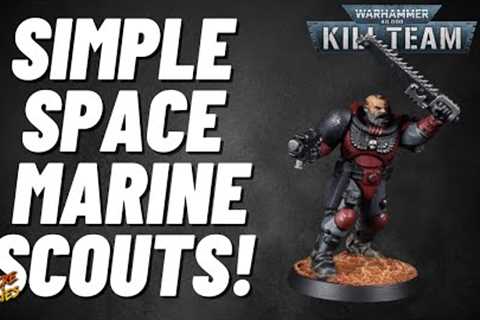 How to paint Space Marine Scouts for Kill Team: Salvation or Warhammer 40k! #40k