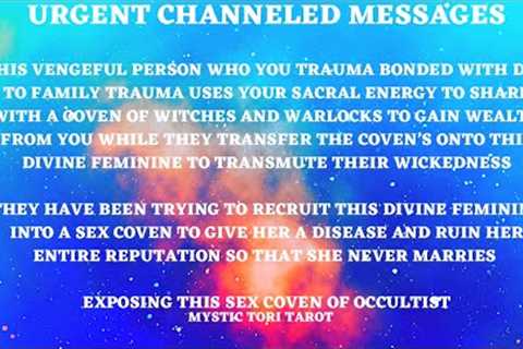 🚨URGENT~THIS MAN USES YOUR ENERGY TO SHARE WITH A COVEN TO GAIN WEALTH WHILE THE DEMONS ATTACK YOU