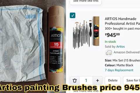 Amazon product unboxing video | Artios painting brushes 945₹ | Amazon review