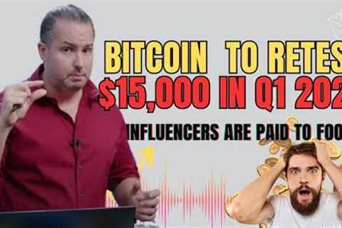 Bitcoin Drop to $15,000 | Influencer being Paid to fool you | Gareth soloway 2024 BTC predictions