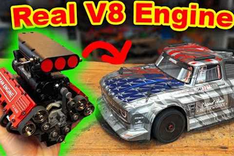 Can I put a REAL V8 ENGINE into a TOY CAR?