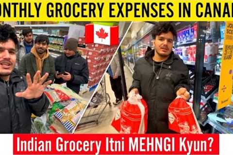 GROCERY PRICES IN CANADA 🇨🇦 2023 | ONE MONTH SHOPPING EXPENSES VLOG | INTERNATIONAL STUDENT