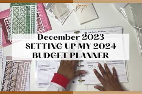 SETTING UP MY 2024 BUDGET PLANNER | CASH ENVELOPE METHOD | THE BUDGET MOM WORKBOOK