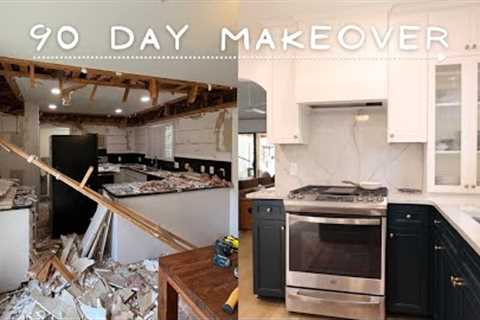 DIY EXTREME HOME MAKEOVER [90 Day Transformation!] // Kitchen, Living Room, Dining Room, Bathroom!