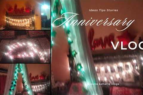Anniversary preparations vlog prepared a romantic decure #familyvloggers #romanticstatus #treending
