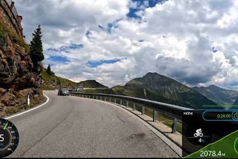 30 minute Passo Monte Giovo Virtual Cycling Workout Garmin 4K Video