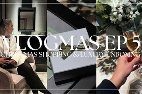 CHRISTMAS SHOPPING &amp; NEW LUXURY PURCHASE | WRAPPING PRESENTS | VLOGMAS