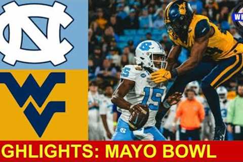 North Carolina vs West Virginia Highlights | 2023 Mayo Bowl | College Football Highlights