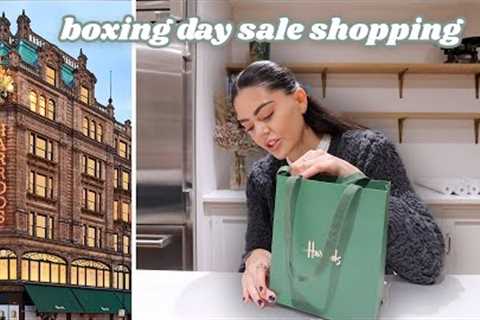 Harrods BOXING DAY SALE shopping! My first time doing this..