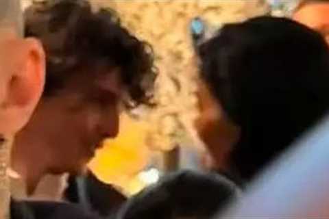 Timothée Chalamet Joins Kylie Jenner at Kardashian Christmas Party