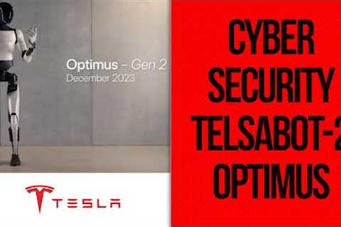 Tesla Bot-2 Hacker Cyber Security. Tesla Bot is humanoid robot uses Tesla's automotive AI technology