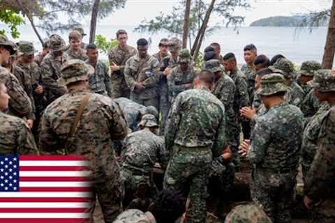 U.S. Marines Forces Learn Jungle Survival Skills from Phillippines Marines