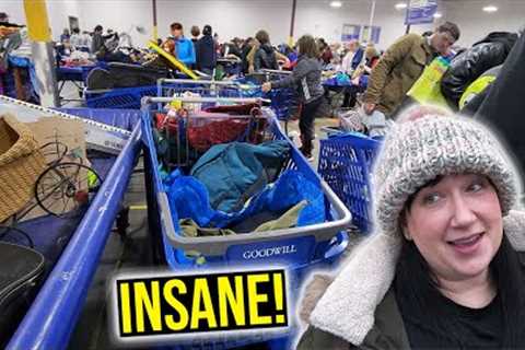 I'VE NEVER SEEN THE GOODWILL BINS SO CRAZY! (Thrift With Me)
