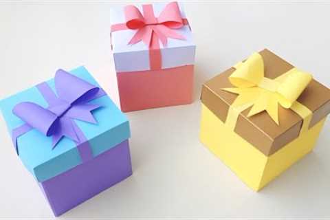 DIY Gift Box / How to make Gift Box ? Easy Paper Crafts Idea