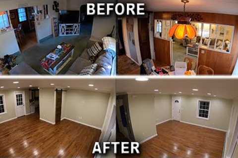 Living Room Remodel Time-Lapse Complete Gut 5 Month Renovation
