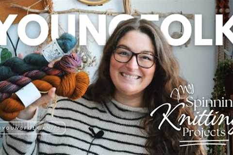 YoungFolk Knits Podcast: Farnham Sweater | New &amp; Old Spinning And Knitting Projects