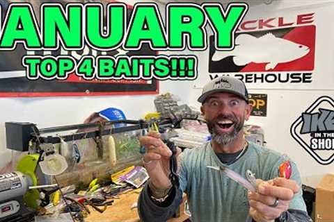 January Top 4 Baits! (What to USE in COLD Water Bass Fishing!)