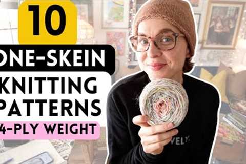 10 Knitting Patterns for Single Skeins of Yarn 🧶  #knittingpodcast #woolneedleshands