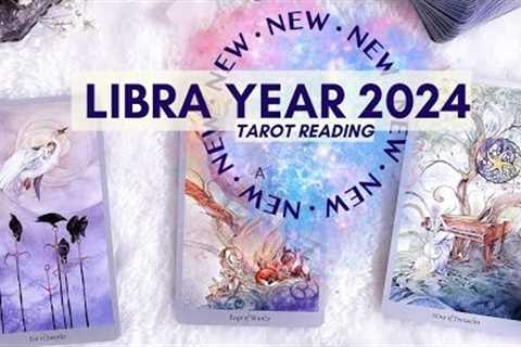 💛 LIBRA Year In Detail! ❷⓪❷❹ ✨(Love • Career • Money) → Psychic Tarot Reading For ♎️ Yr 2024