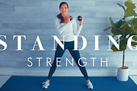 Strength Training Workout for Seniors &amp; Beginners // Full Body all Standing w/ 1 Dumbbell