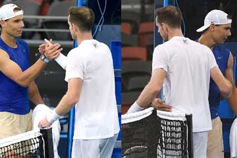 Nadal vs Murray UNBELIEVABLE Practice Match, Thrilled the Audience with UNREAL Rallies Brisbane 2024