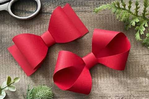 Two Easy Paper Bows | Paper Craft Ideas