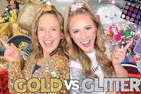 GOLD 🏆👑VS GLITTER ✨🪩 TARGET SHOPPING CHALLENGE