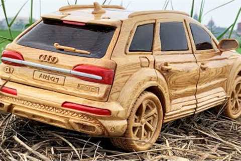 Wood Carving - 2021 Audi Q7 (Amazing Wooden Car) - Woodworking Art
