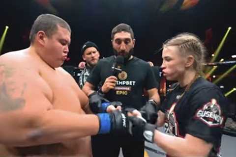 Intergender MMA Battle | Human Mobile Snorlax vs Hannah Montana's Mother