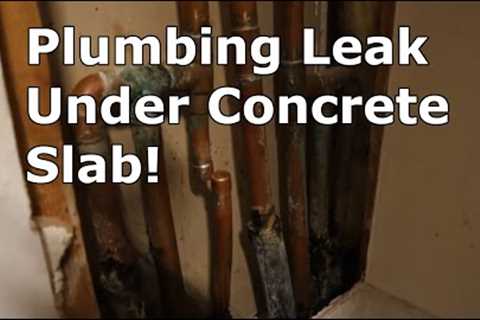 Bypassing a plumbing leak under a concrete slab