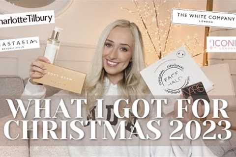 WHAT I GOT FOR CHRISTMAS 2023! White company | Makeup | Unboxing | Charlotte Tilbury | NYE ideas