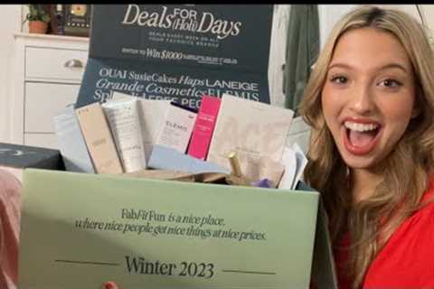 ASMR Unboxing my Winter FabFitFun Box 🥂 #fabfitfunpartner #fabfitfun