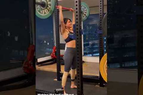Hats off to #samantha for lifting these heavyweights 🫡 #workout #shorts