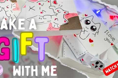 Easy paper gifts for cat lover | gift paper craft | anniversary gift easy and beautiful 💕🐈