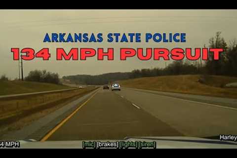 WILD 134 MPH High Speed Pursuit with Toyota Camry - Driver flees to creek 🐟    Arkansas State..