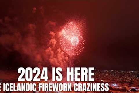 The Annual Icelandic Firework Craziness Seen From a Drone