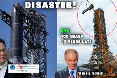 DISASTER! NASA's new launch tower overrun cost, years late and too heavy...