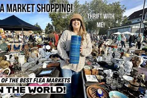 THE BEST FLEA MARKET IN THE WORLD?!? I Had To Buy Extra Luggage To Get It All Home! Shop With Me!