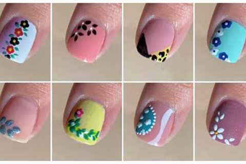 10 Easy nail art designs with household items || New nail art designs ideas