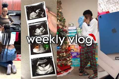 WEEKLY VLOG: Seen Our Baby For The First Time, Christmas Gifts, Shopping For My Baby, Family time!