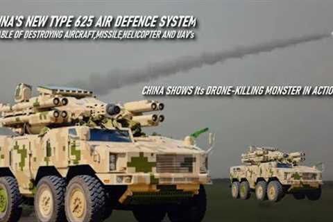 China's New Type 625 air defense,combining a self propelled anti aircraft gun and a missile launcher