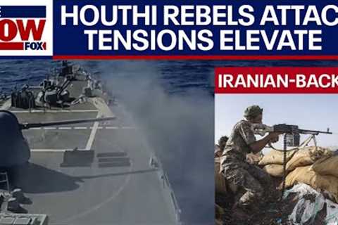 US Navy helicopters shoot down Houthi rebel gunboats after attack in Red Sea | LiveNOW from FOX