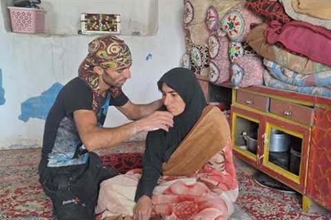 The story of Dawood's mother's back pain and trying and waiting to provide the surgery costs